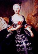 antoine pesne Portrait of Elisabeth Christine von Braunschweig-Bevern oil on canvas